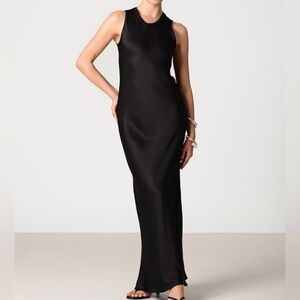 Jaki London Sabrina Sleeveless Satin Maxi Dress